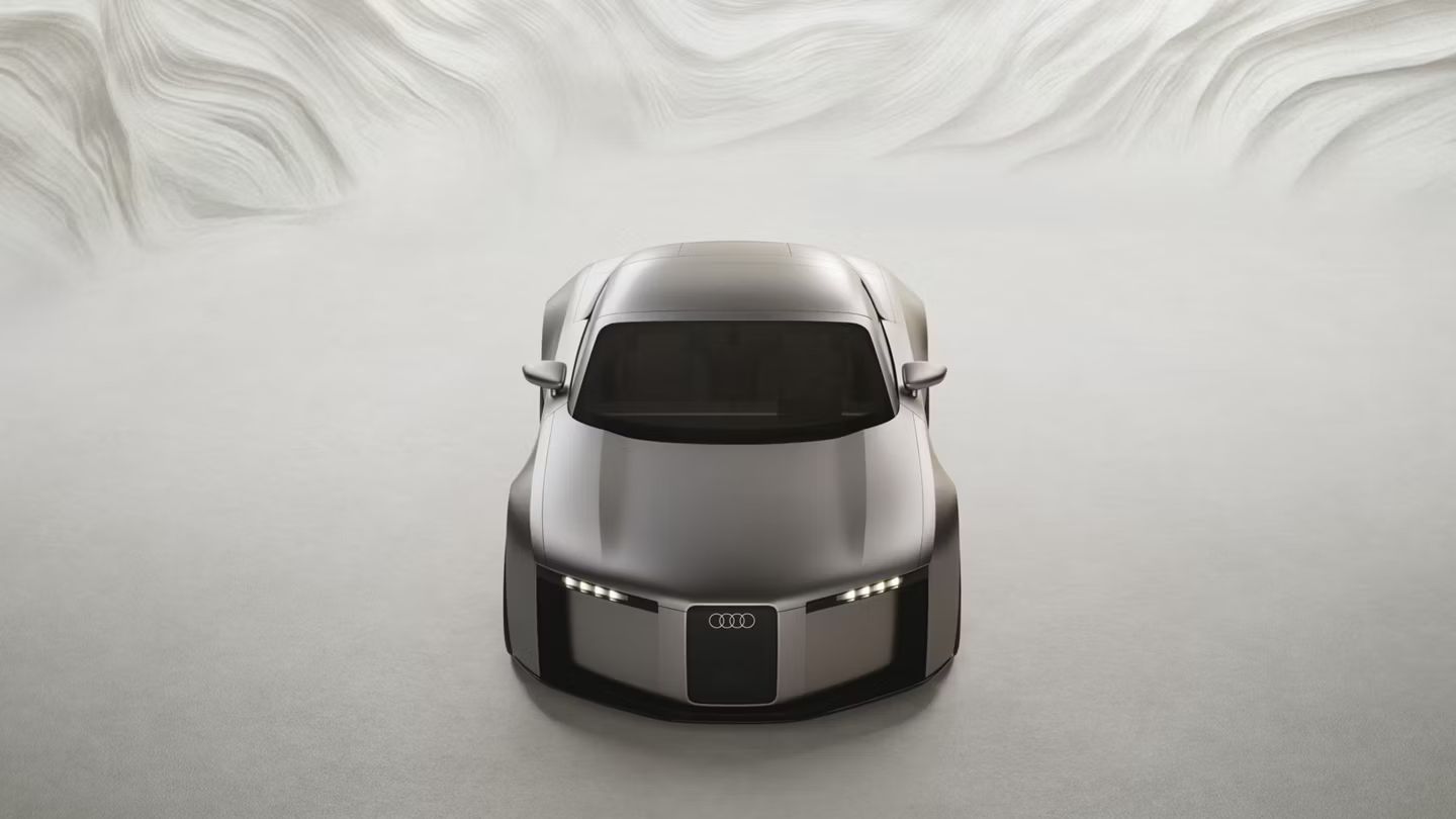 Vedere frontală a modelului Audi Concept C