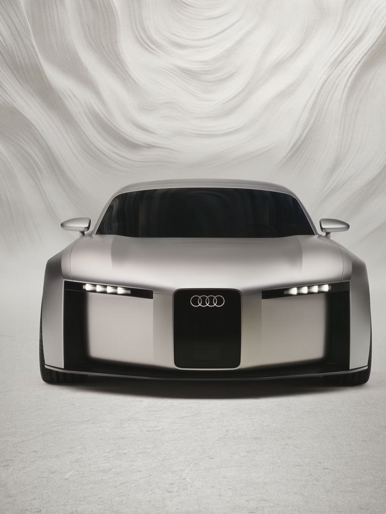 Vedere frontală a modelului Audi Concept C