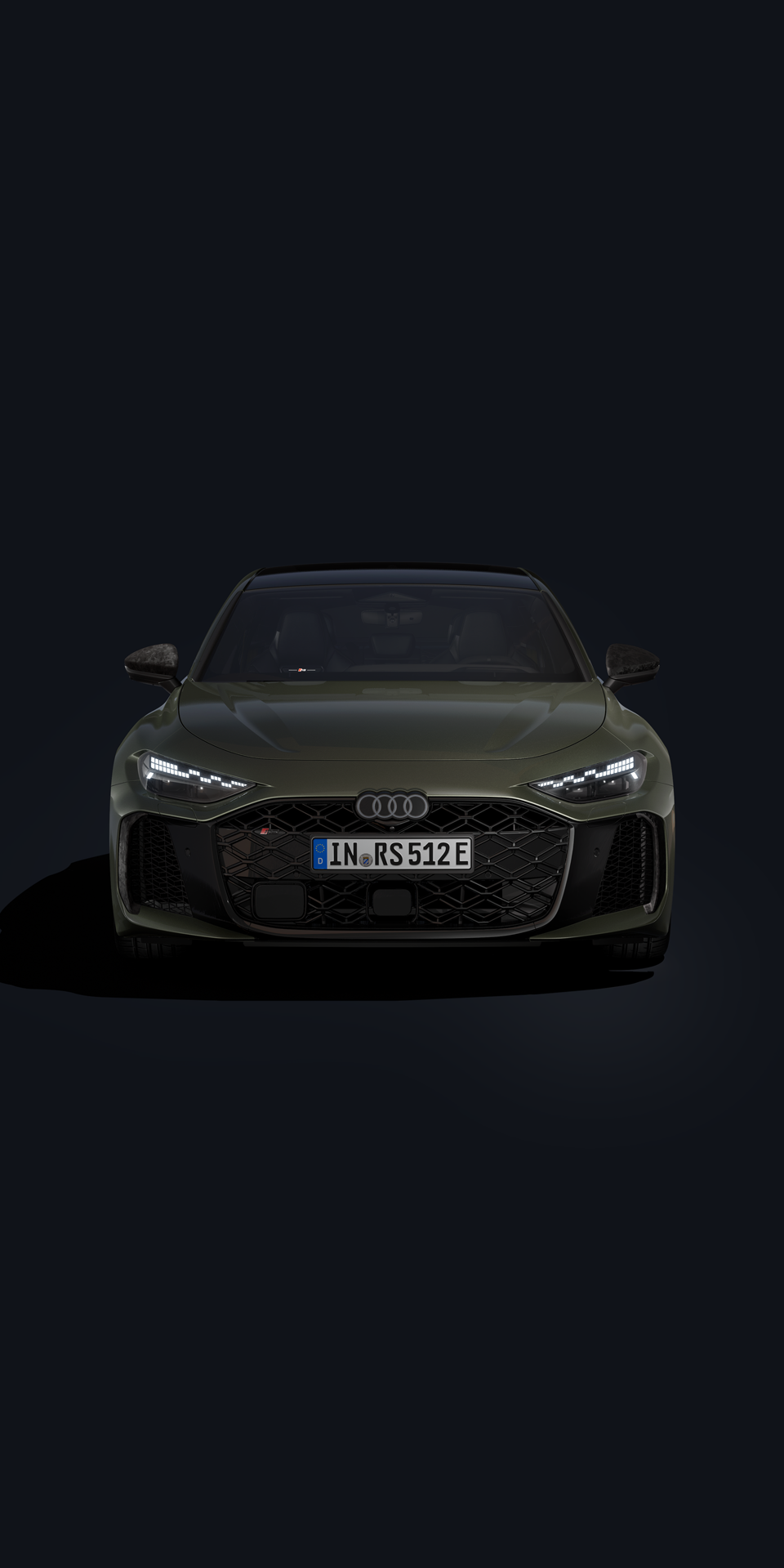 Vedere frontală a Audi RS 5 Limuzină